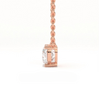 Aarinya Amore Heart Pendant, Minimalist Heart Cut Diamond Pendant