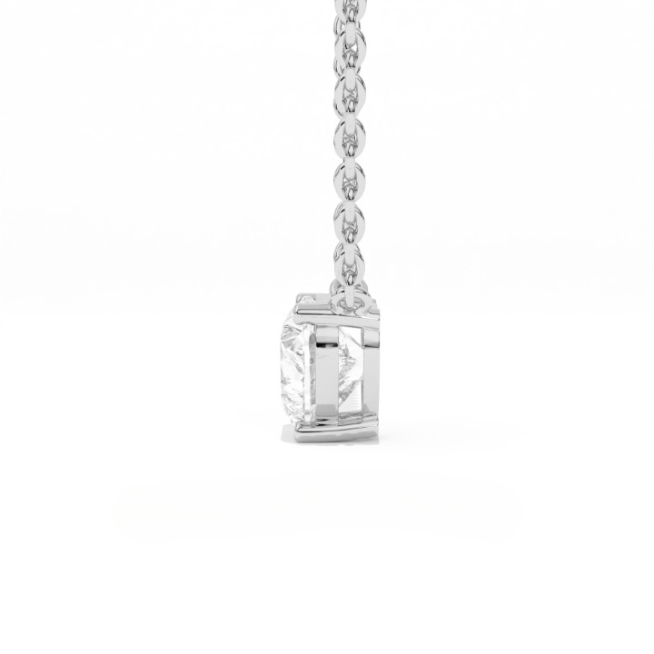 Aarinya Amore Heart Pendant, Minimalist Heart Cut Diamond Pendant