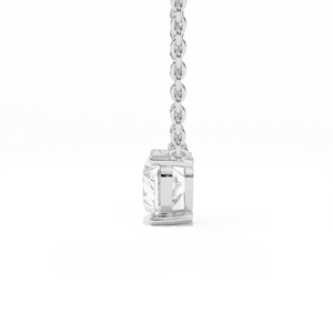 Aarinya Amore Heart Pendant, Minimalist Heart Cut Diamond Pendant