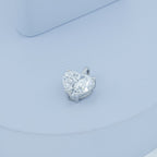 Aarinya Amore Heart Pendant, Minimalist Heart Cut Diamond Pendant