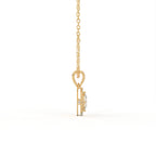 Aarinya Princess-Cut Kite-Set Lab-Grown Diamond Pendant, The Centurion Minimalist Tiered Compass-Set Pendant