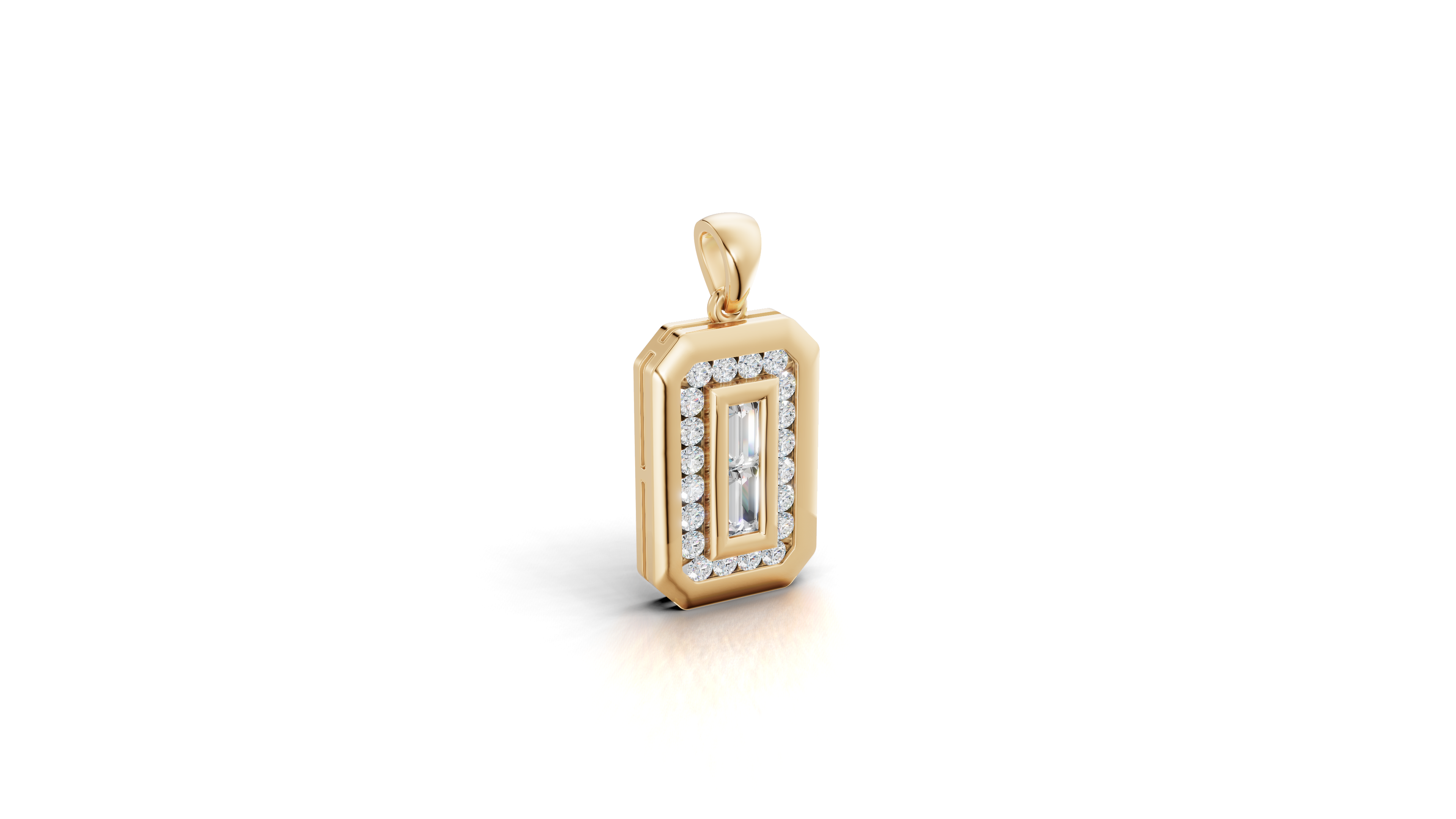 Aarinya Starburst Lab-Grown Diamond Pendant, Lumina Compass Star Medallion Pendant