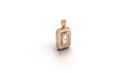 Aarinya Starburst Lab-Grown Diamond Pendant, Lumina Compass Star Medallion Pendant
