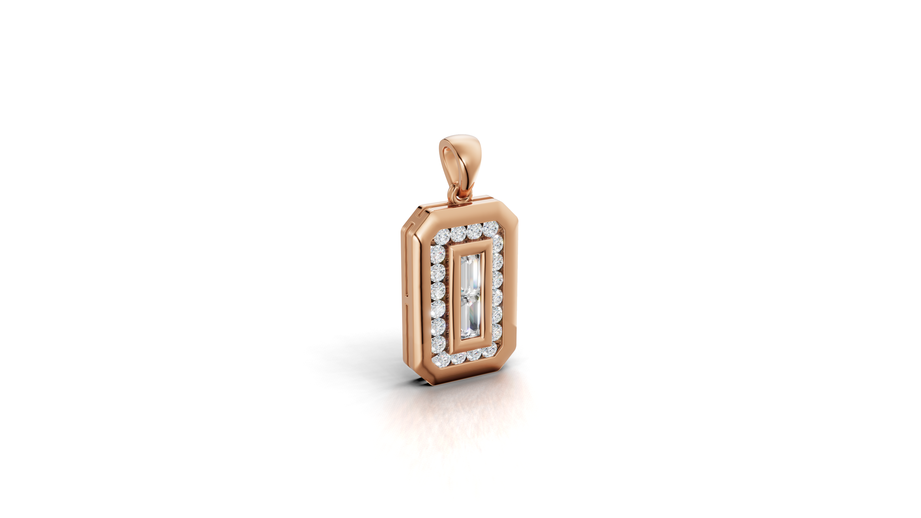 Aarinya Starburst Lab-Grown Diamond Pendant, Lumina Compass Star Medallion Pendant