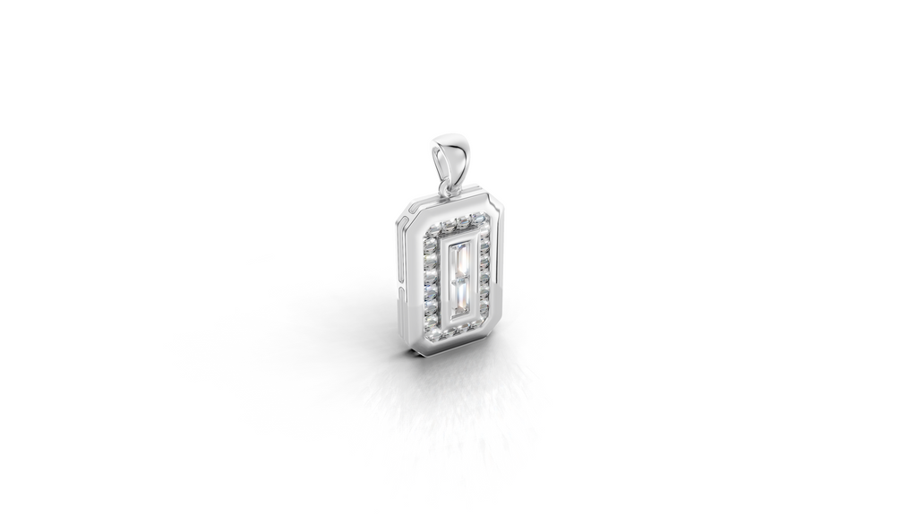 Aarinya Starburst Lab-Grown Diamond Pendant, Lumina Compass Star Medallion Pendant