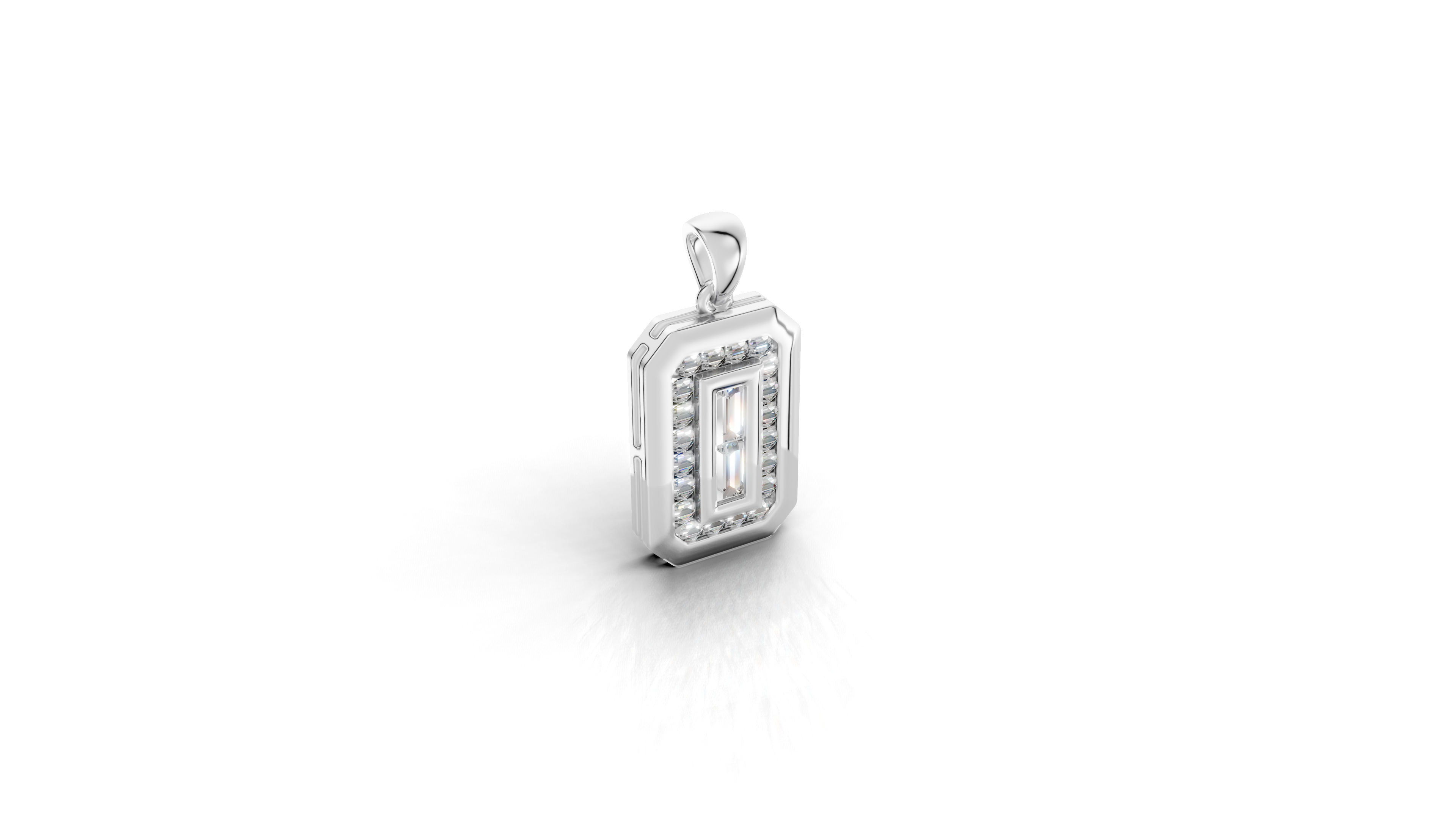 Aarinya Starburst Lab-Grown Diamond Pendant, Lumina Compass Star Medallion Pendant
