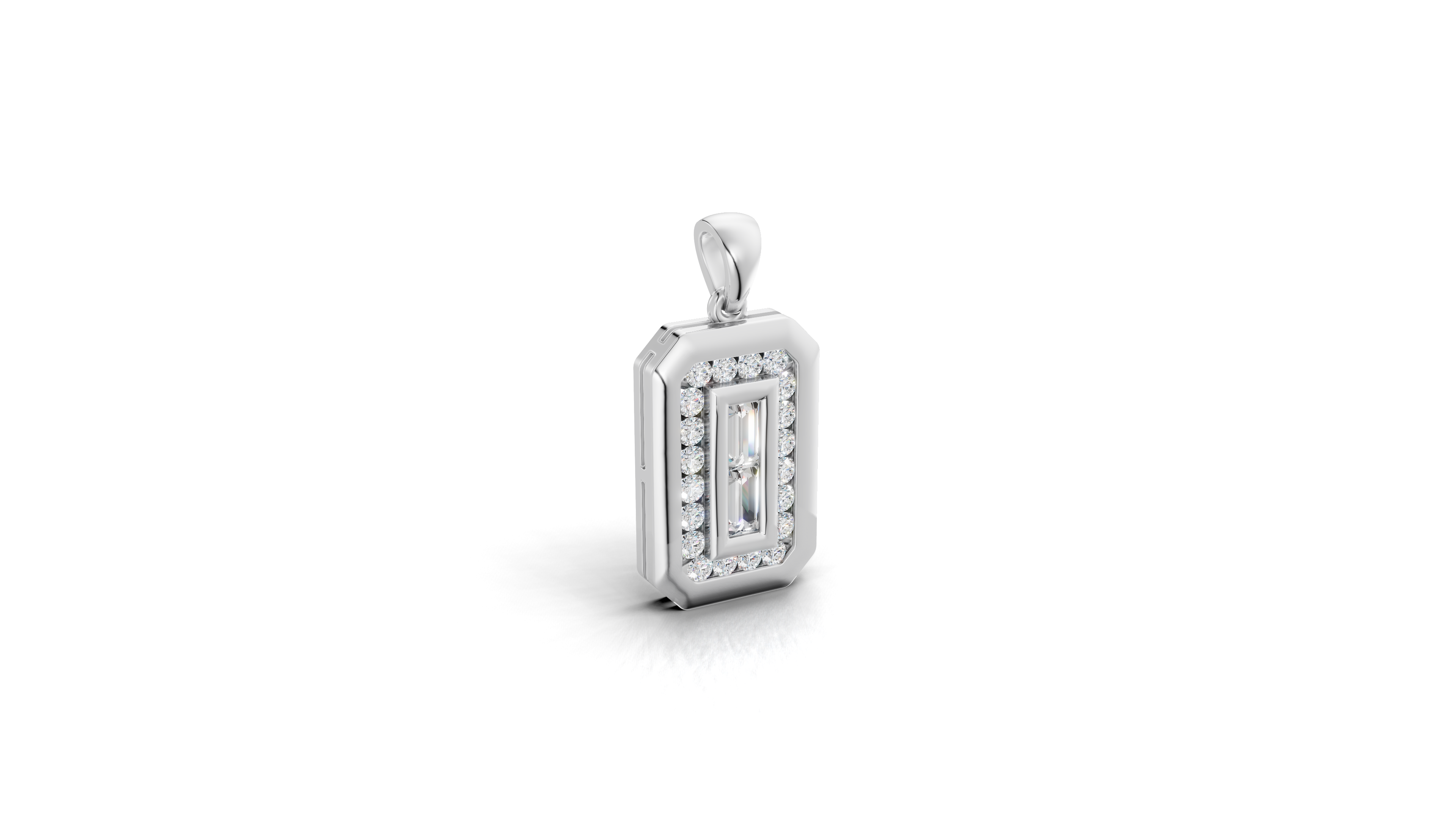 Aarinya Starburst Lab-Grown Diamond Pendant, Lumina Compass Star Medallion Pendant