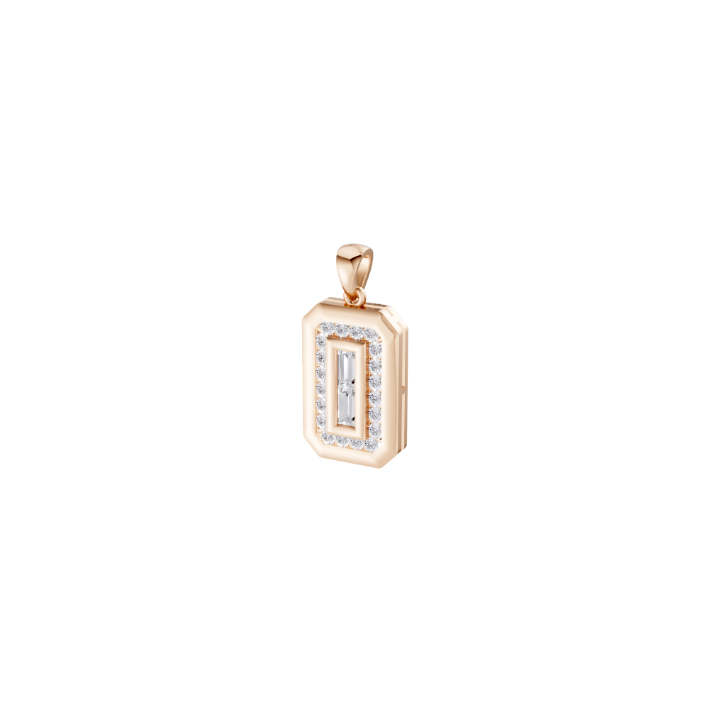 Aarinya Starburst Lab-Grown Diamond Pendant, Lumina Compass Star Medallion Pendant