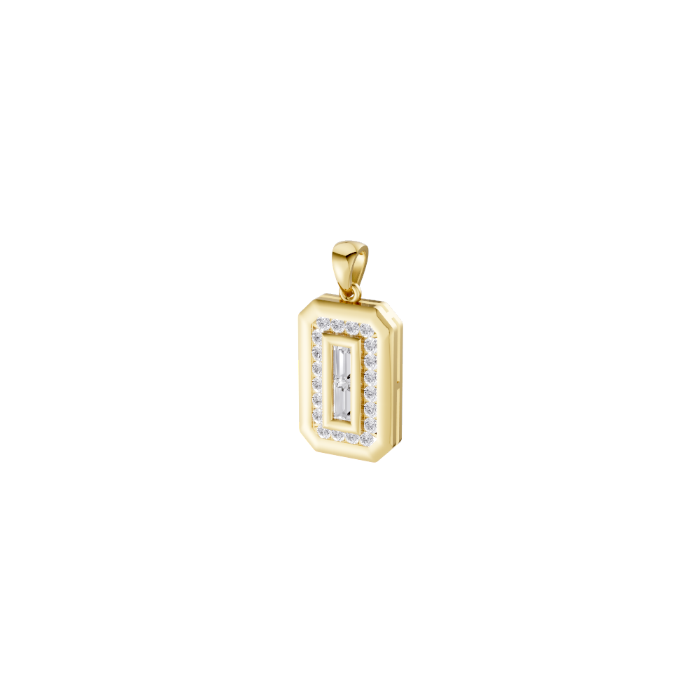 Aarinya Starburst Lab-Grown Diamond Pendant, Lumina Compass Star Medallion Pendant