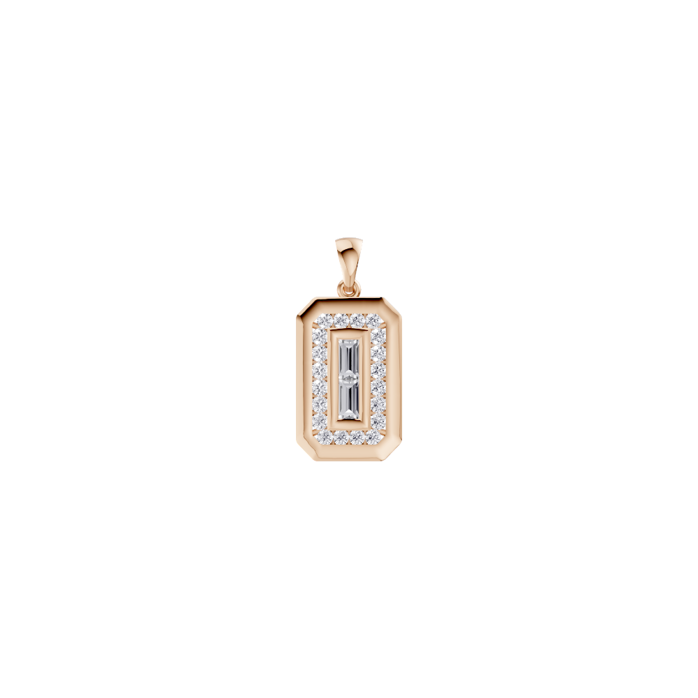 Aarinya Starburst Lab-Grown Diamond Pendant, Lumina Compass Star Medallion Pendant