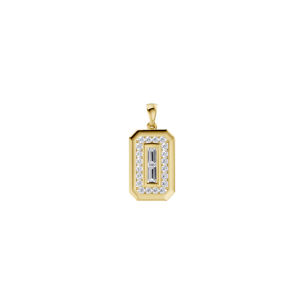 Aarinya  Lumina Compass Starburst Lab-Grown Diamond Pendant