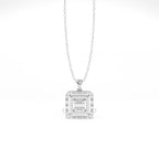 Aarinya Centurion Minimalist Stepped Illusion Cushion Pendant