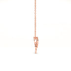 Aarinya Botanical Infinity Vine Lab-Grown Diamond Leaf Pendant, Olive Leaf Infinity Pendant