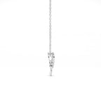 Aarinya Botanical Infinity Vine Lab-Grown Diamond Leaf Pendant, Olive Leaf Infinity Pendant