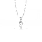 Aarinya Asymmetric Chevron Wave Lab-Grown Diamond Pendant, The Centurion Minimalist Sculpted Openwork Geometric Pendant