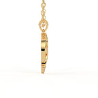 Aarinya Asymmetric Chevron Wave Lab-Grown Diamond Pendant, The Centurion Minimalist Sculpted Openwork Geometric Pendant