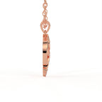 Aarinya Asymmetric Chevron Wave Lab-Grown Diamond Pendant, The Centurion Minimalist Sculpted Openwork Geometric Pendant