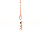 Aarinya Asymmetric Infinity Ribbon Diamond Pendant, The Centurion Minimalist Sculpted Openwork Leaf Pendant