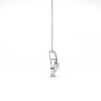 Aarinya Floating Lab-Grown Diamond Crescent Pendant, Lab Grown Diamond Infinity Twist Teardrop Charm