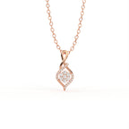 Aarinya Infinity Twist Lab-Grown Diamond Floral Pendant