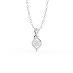 Aarinya Infinity Twist Lab-Grown Diamond Floral Pendant