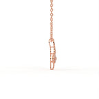 Aarinya Infinity Twist Lab-Grown Diamond Floral Pendant