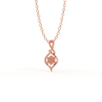 Aarinya Infinity Twist Lab-Grown Diamond Floral Pendant