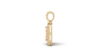 Aarinya Celestia Starburst Lab-Grown Diamond Pendant, Aura Square Cushion Halo Pendant