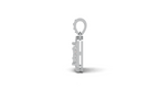 Aarinya Celestia Starburst Lab-Grown Diamond Pendant, Aura Square Cushion Halo Pendant