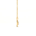 Aarinya Interlocking Heart Solitaire Lab-Grown Diamond Pendant, The Minimalist Sculpted Serpentine Heart Pendant
