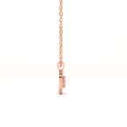 Aarinya Interlocking Heart Solitaire Lab-Grown Diamond Pendant, The Minimalist Sculpted Serpentine Heart Pendant
