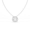 Aarinya Wave Dancing Solitaire Diamond Rosette Pendant