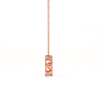 Aarinya Wave Dancing Solitaire Diamond Rosette Pendant