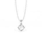 Aarinya Spiral Halo Lab-Grown Diamond Pendant, The Centurion Minimalist Concentric Swirl Ribbon Pendant