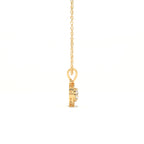 Aarinya Spiral Halo Lab-Grown Diamond Pendant, The Centurion Minimalist Concentric Swirl Ribbon Pendant