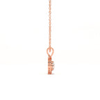 Aarinya Spiral Halo Lab-Grown Diamond Pendant, The Centurion Minimalist Concentric Swirl Ribbon Pendant
