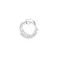 Aarinya Wave Cluster Diamond Circle Pendant