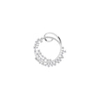 Aarinya Wave Cluster Diamond Circle Pendant
