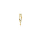 Aarinya Wave Cluster Diamond Circle Pendant