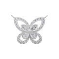 Aarinya Marquise & Pear Butterfly Diamond Pendant, The Enchanted Butterfly Lab Grown Diamond Pendant Centerpiece
