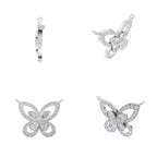 Aarinya Marquise & Pear Butterfly Diamond Pendant, The Enchanted Butterfly Lab Grown Diamond Pendant Centerpiece