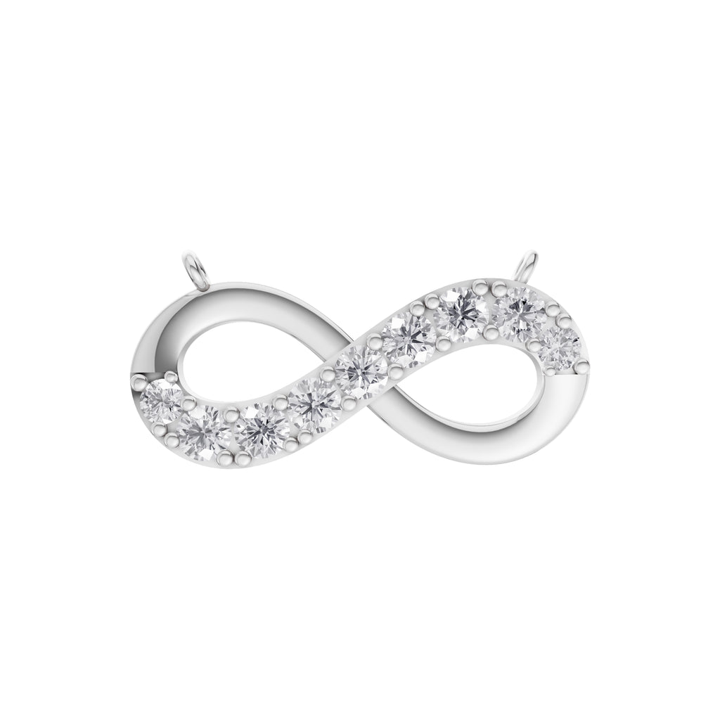Aarinya Endless Sparkle Infinity Attachment Pendant, The Eternal Infinity Lab Grown Diamond Pendant