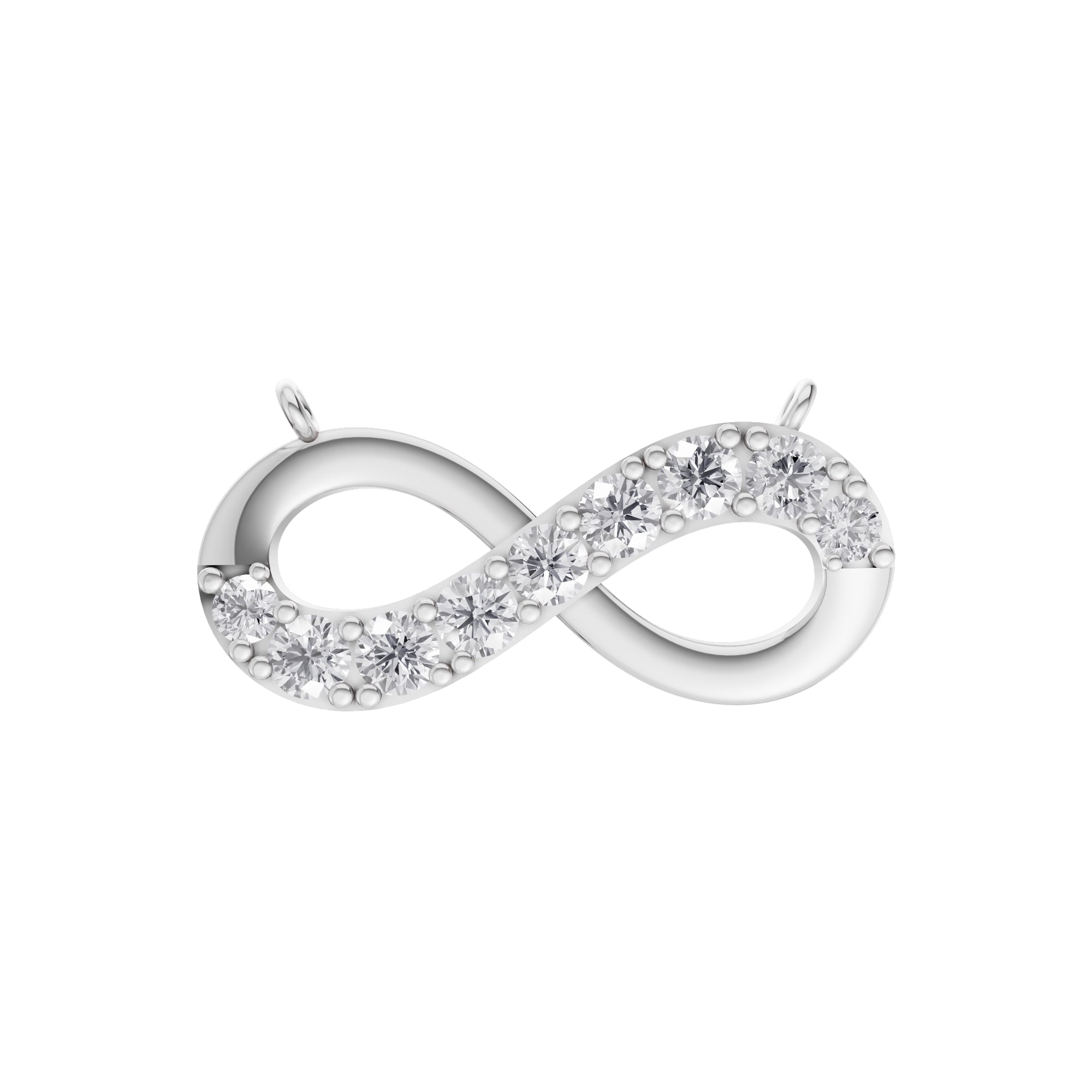 Aarinya Endless Sparkle Infinity Attachment Pendant, The Eternal Infinity Lab Grown Diamond Pendant