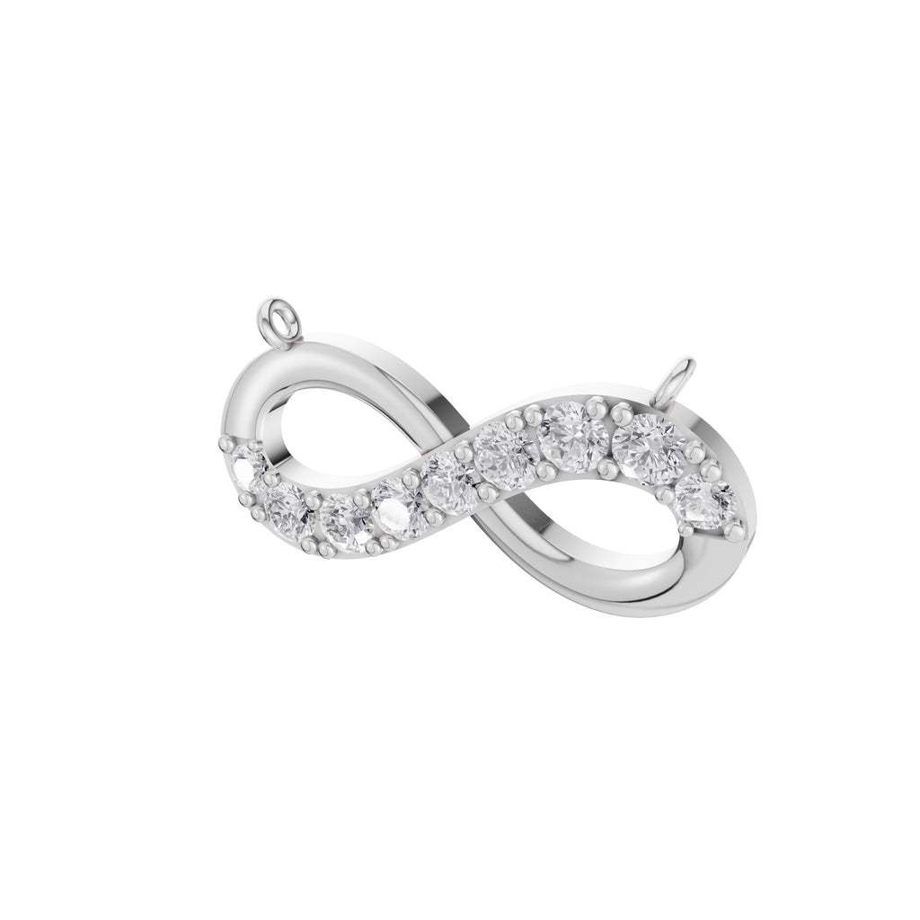 Aarinya Endless Sparkle Infinity Attachment Pendant, The Eternal Infinity Lab Grown Diamond Pendant