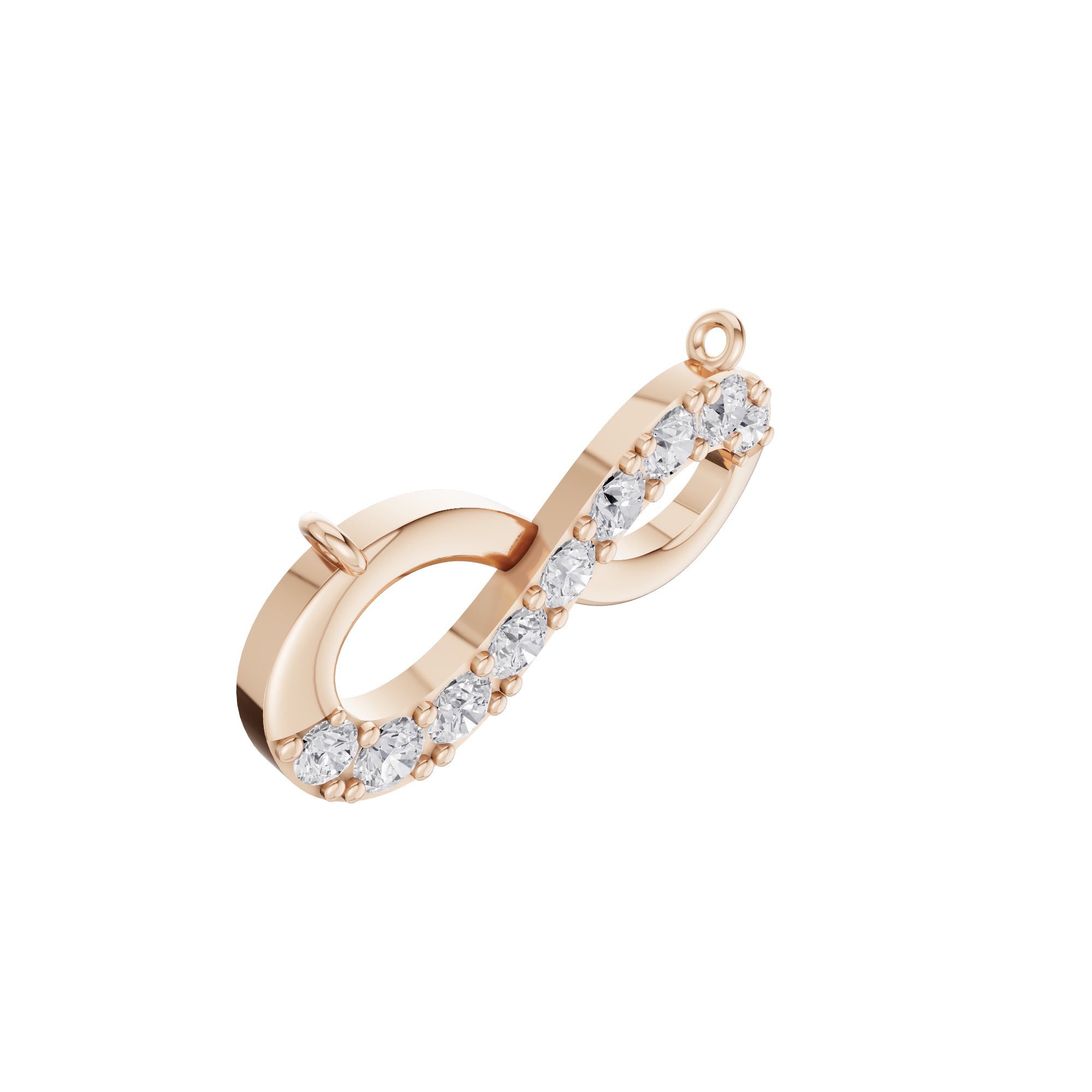 Aarinya Endless Sparkle Infinity Attachment Pendant, The Eternal Infinity Lab Grown Diamond Pendant