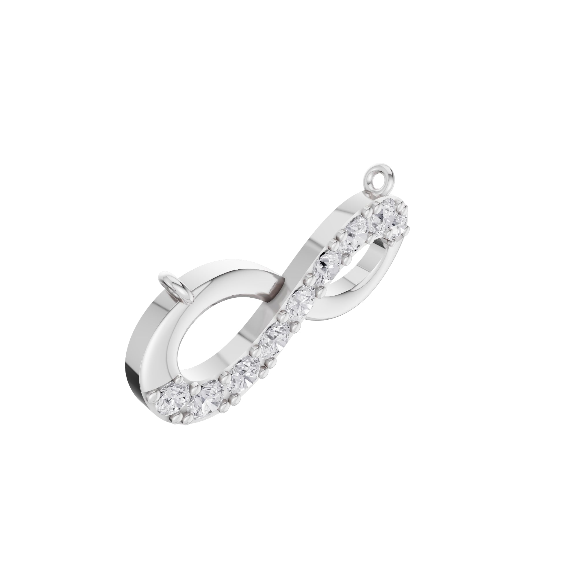 Aarinya Endless Sparkle Infinity Attachment Pendant, The Eternal Infinity Lab Grown Diamond Pendant
