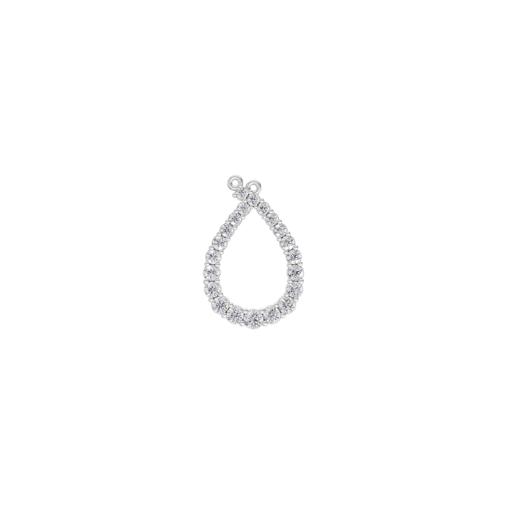 Aarinya Teardrop Pave Lab Grown Diamond Pendant