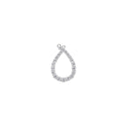 Aarinya Teardrop Pave Lab Grown Diamond Pendant