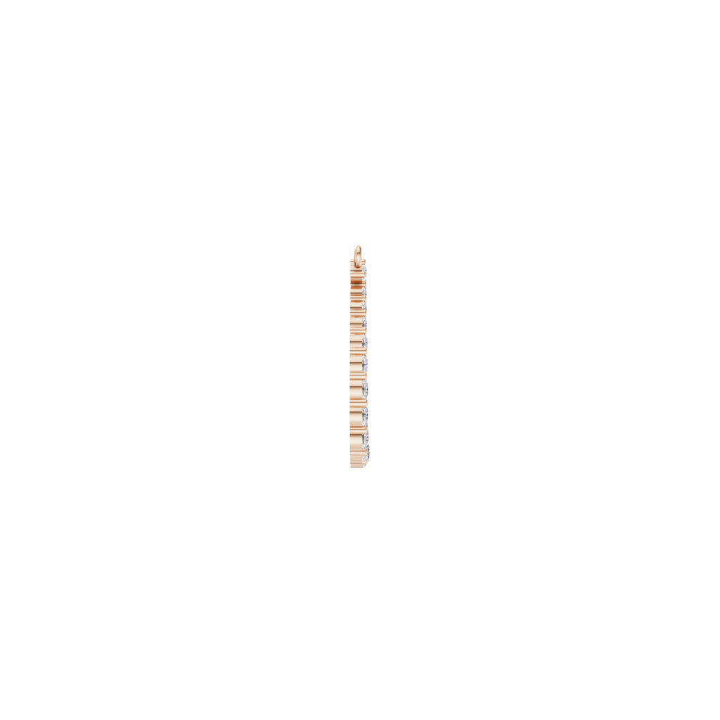 Aarinya Teardrop Pave Lab Grown Diamond Pendant