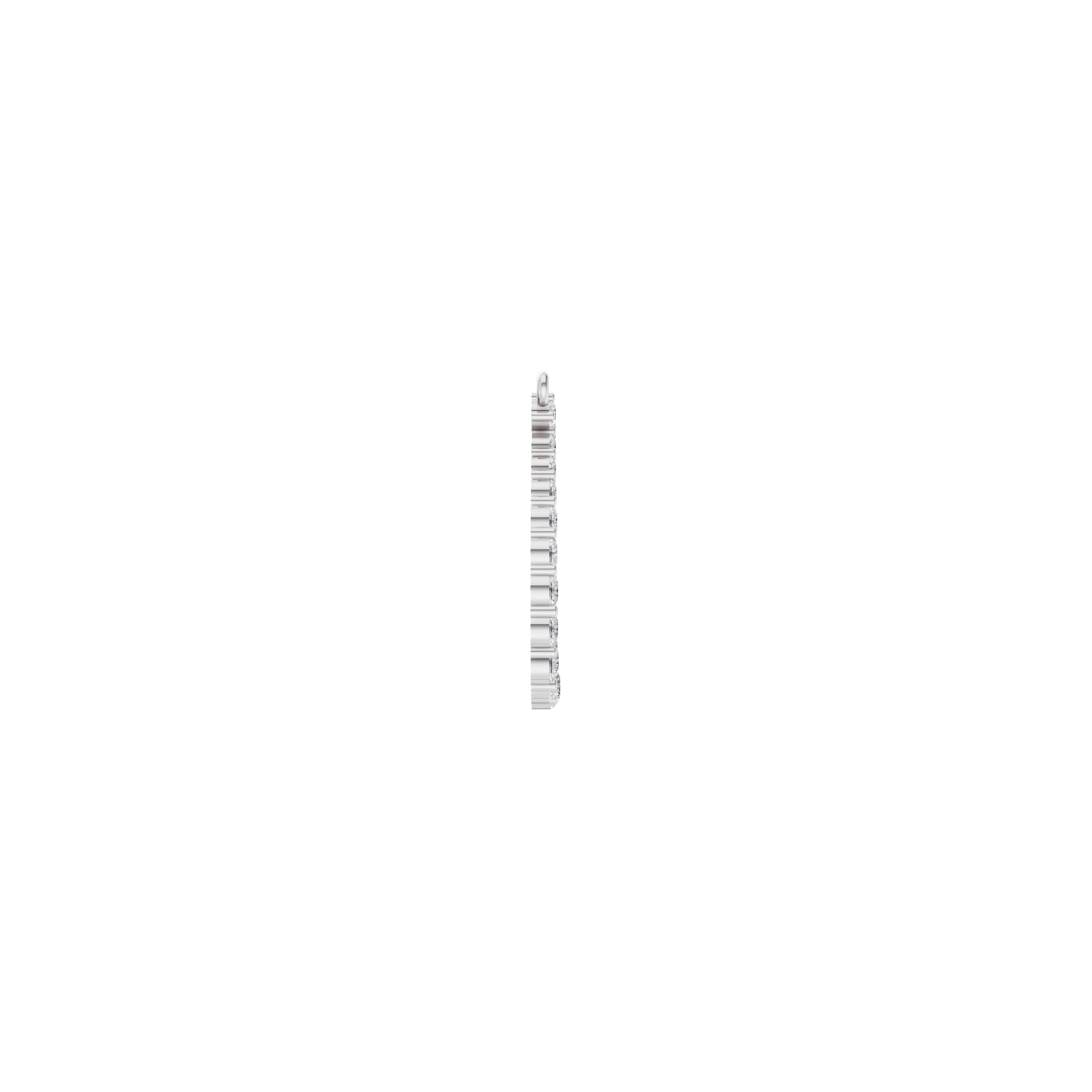 Aarinya Teardrop Pave Lab Grown Diamond Pendant, The Pear Open-Halo Diamond Pendant